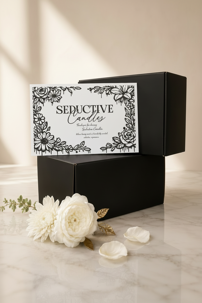 Seductive Candles - Card in Focus